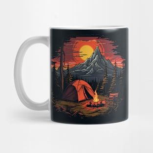 Cozy Campsite at Night Mug